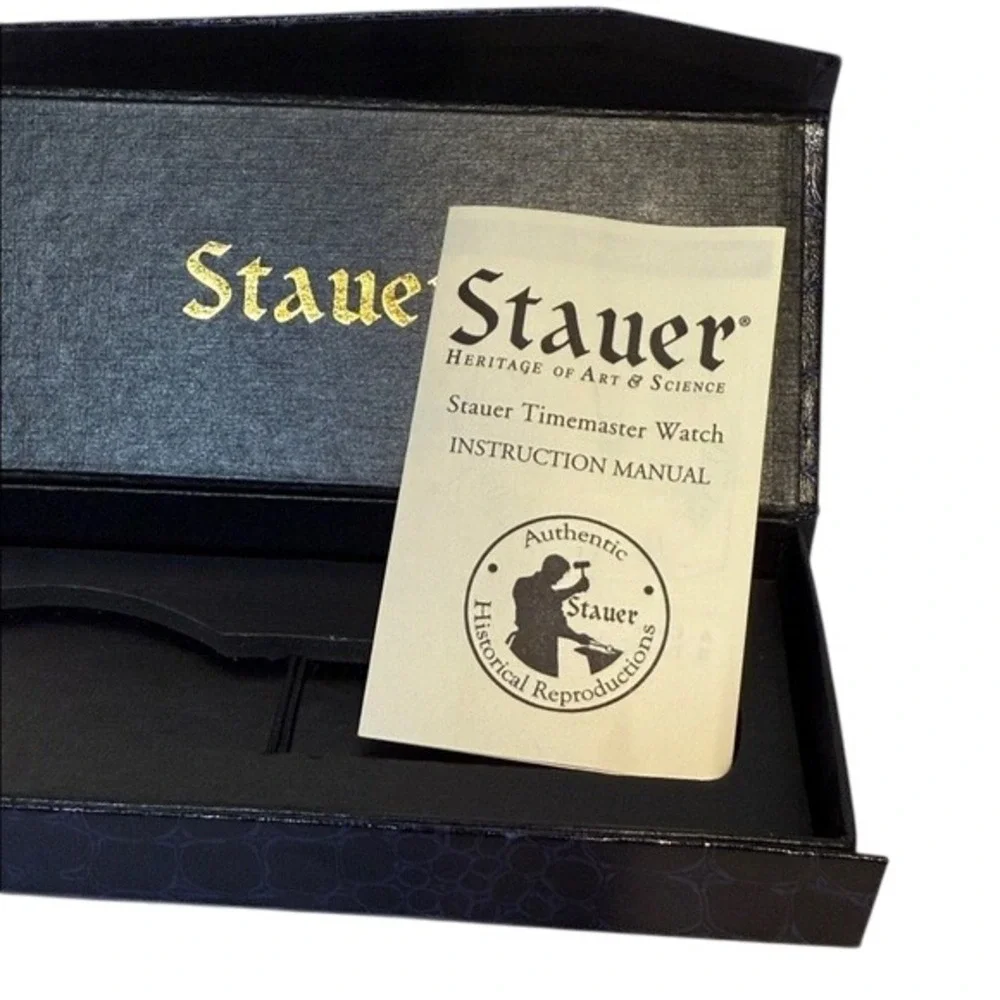 Stauer Timemaster Watch‎ Presentation Box with Instruction Manual
